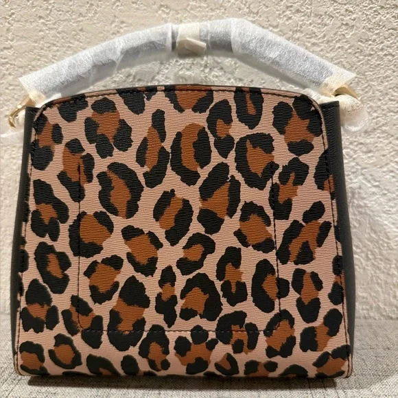 kate spade Leopard-Print Top-Handle Satchel/Crossbody NWOT - Picture 2 of 13